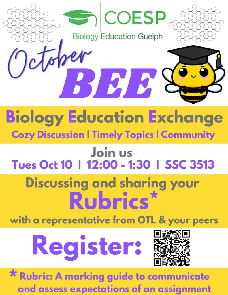 October BEE discussing Rubrics